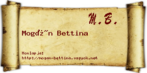 Mogán Bettina névjegykártya