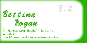 bettina mogan business card